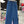 Braided Waist Detail Denim Pants - Denim