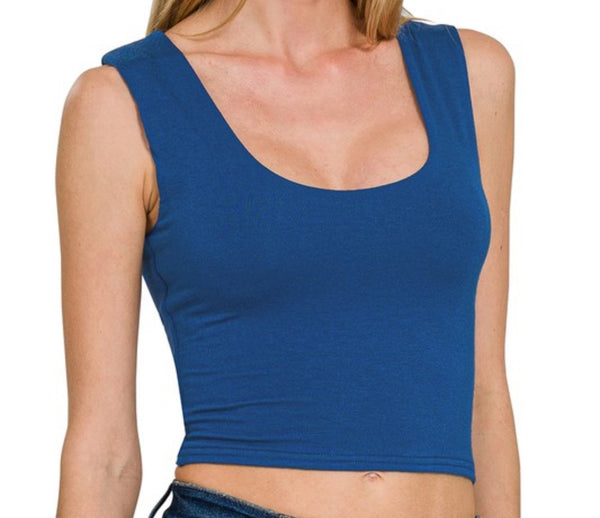 Double Layer Crop Tank
