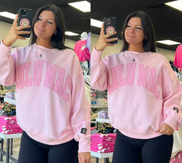 Monochromatic Pink Sweatshirt | LULUMAC