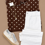 The Dot To Dot Sweater Top