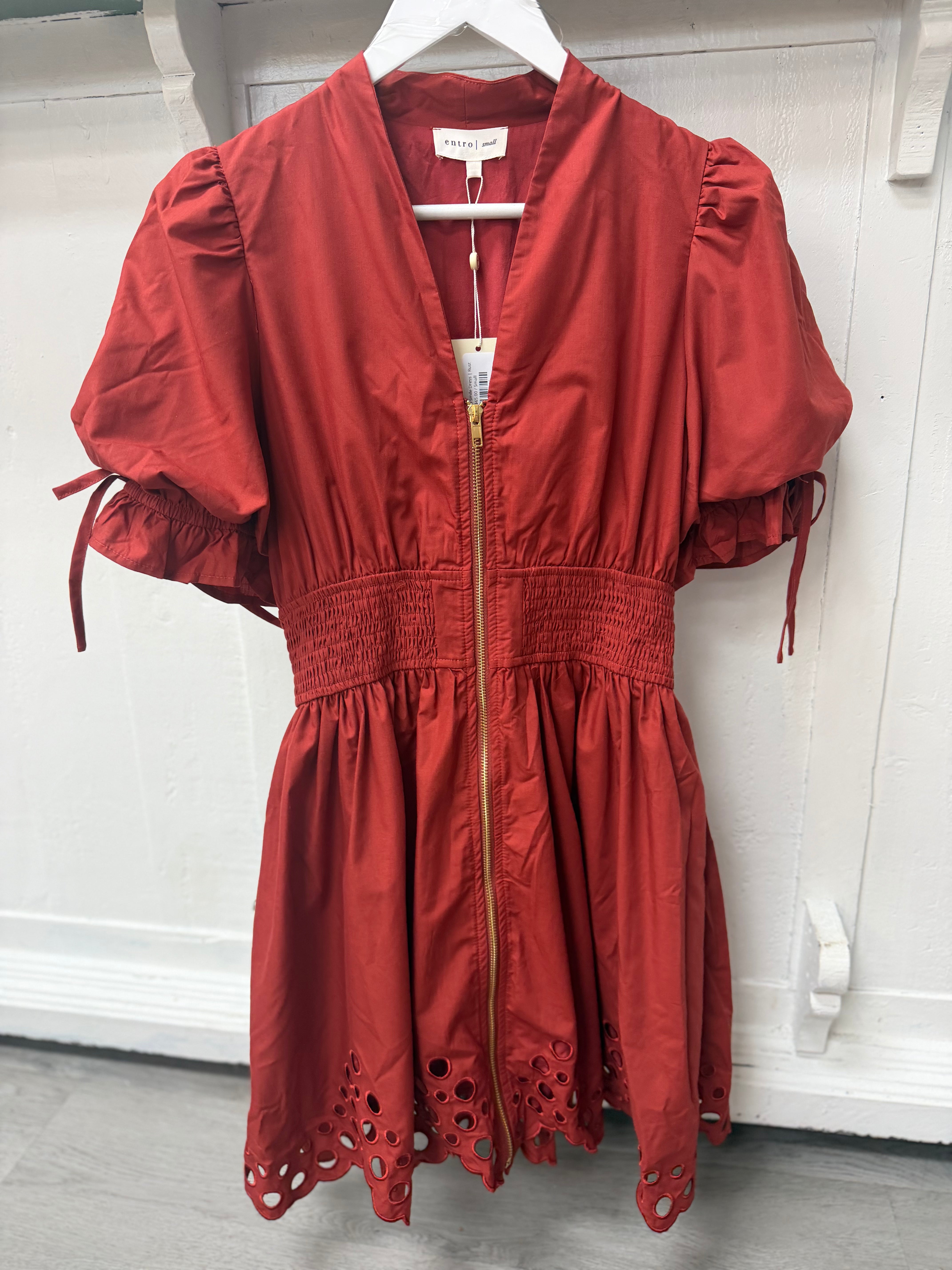 See You Smile Dress | Rust