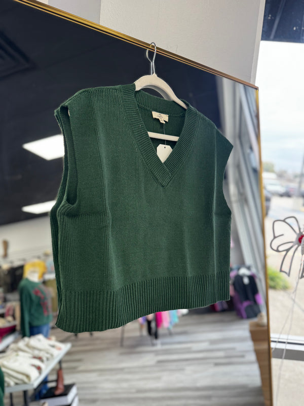 Green Sweater Vest
