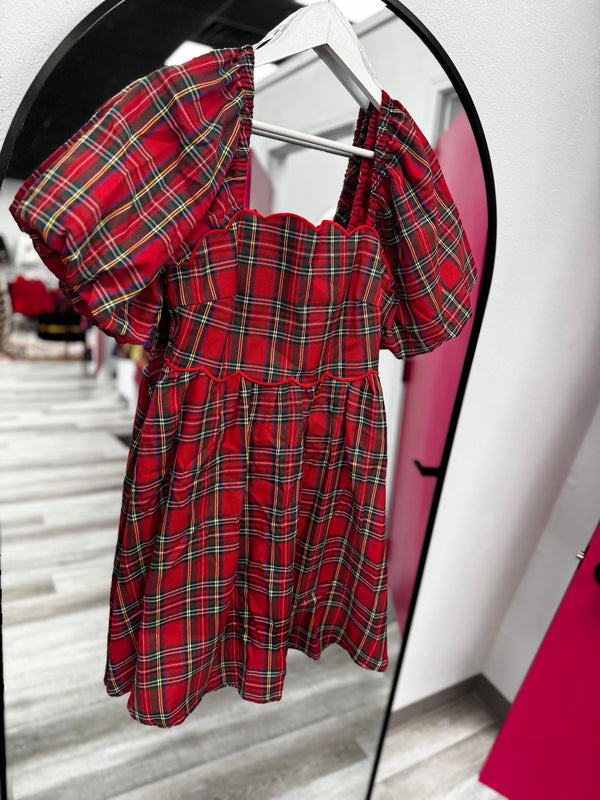Plaid Moments Christmas Dress