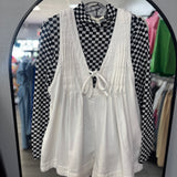 Checkered Mesh Top
