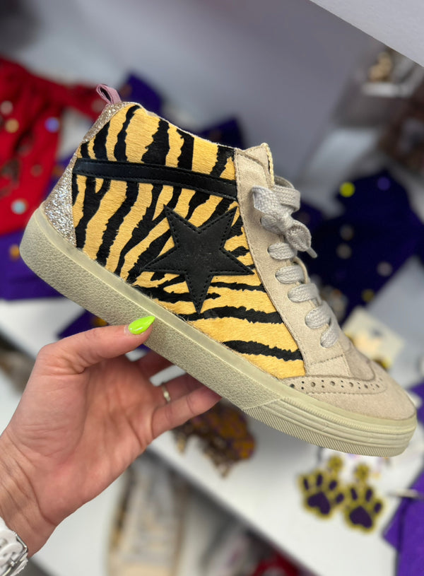 Tiger Talk High Top  Sneaker