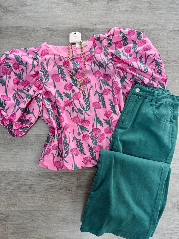 Pocket Full of Posies Top