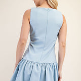 You Love Me Drop Waist Bow Dress