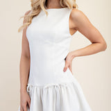You Love Me Drop Waist Bow Dress
