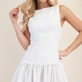 You Love Me Drop Waist Bow Dress
