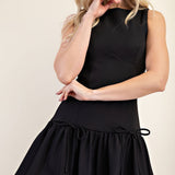 You Love Me Drop Waist Bow Dress