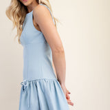 You Love Me Drop Waist Bow Dress