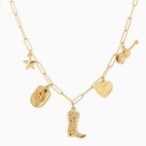 Rustic Western Icon Charm Necklace
