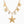 Hammered Large Star Multi Charm Necklace