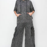 Acid Wash Cargo Joggers