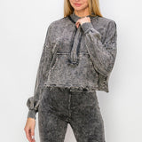 Mineral Washed Zip Top