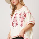 Ready to Boil Crawfish Sequin Top