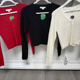 BLACK FRIDAY | V Neck Fitted Sweater
