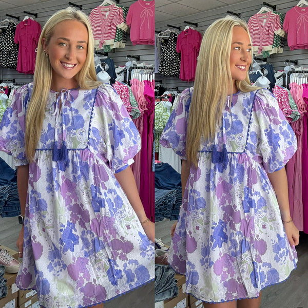 Purple Paisley Dress