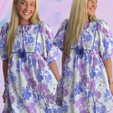 Purple Paisley Dress