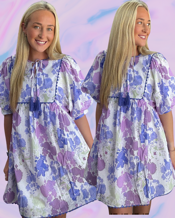 Purple Paisley Dress