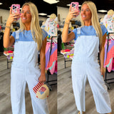 Blue Skies Overalls Striped Overalls