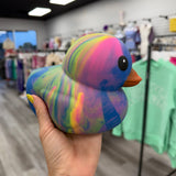 Jumbo Tie Dye Duck Squishy Toy