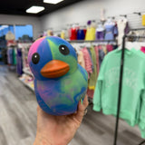 Jumbo Tie Dye Duck Squishy Toy