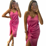 Take My Time Satin Dress