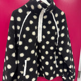 Polka Dot Fleece Sherpa Jacket