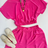 Summer Bliss Crop Airflow Top