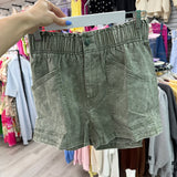 Sunny Drive Sage Denim Lightweight Shorts