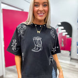 The Darling Western Sketch Top