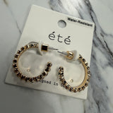 Crystal Hoop Gold