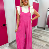 Jump On In Jumpsuit Pink