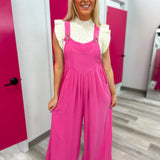 Jump On In Jumpsuit Pink