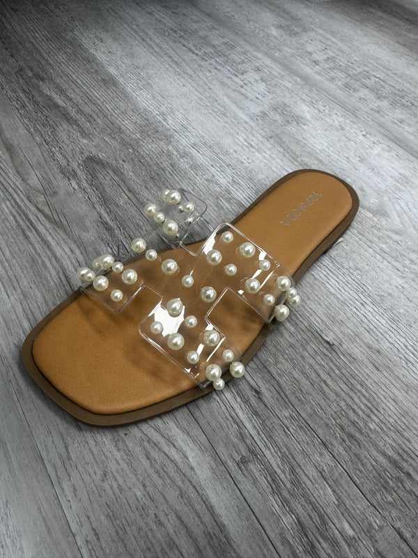 Clear Pearl Sandals