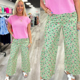 Petal Path Wide Leg Pants