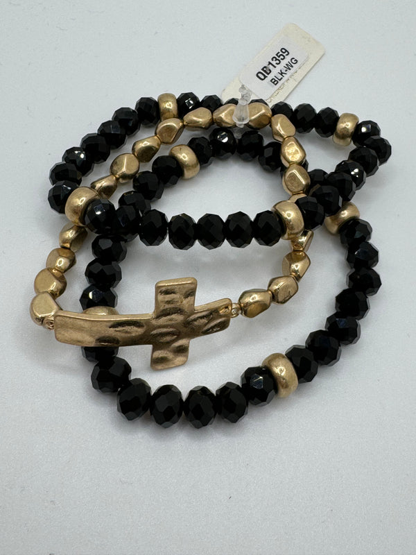 Cross Bracelet - 3 Strands