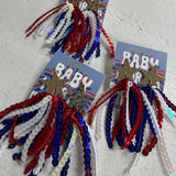 Star and Streamer Earrings