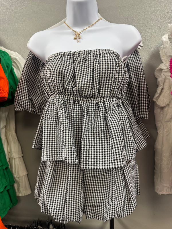 Gingham Checkered SET
