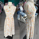 You Have Me Scallop Floral Dress