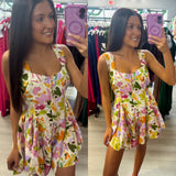 In a Dream Floral Romper Dress