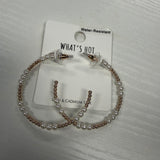 Pearl Hoop Beaded