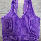 BEST SELLER Ribbed Padded Crop Seamless Tank