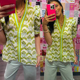 Lovely Bliss Chartreuse Top