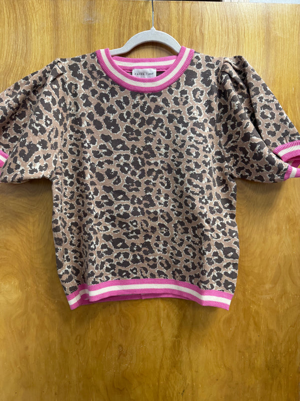 Leopard Pink Sweater