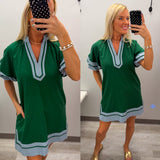 Beautiful Thoughts Dress - Green