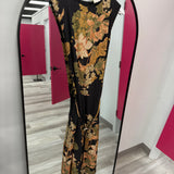 Floral Elegance Midi | Black