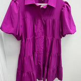 Purple Button Down Dress