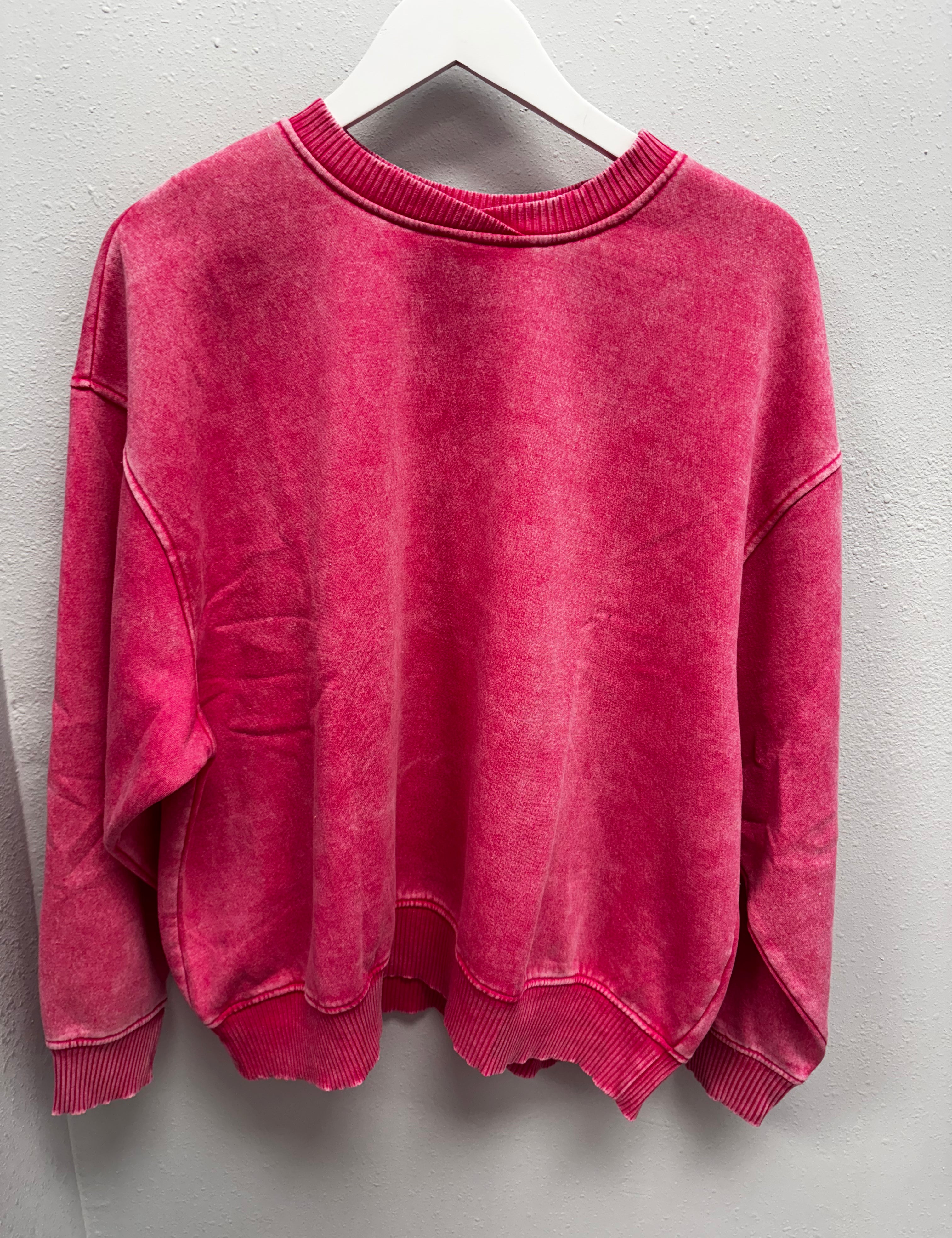 BLACK FRIDAY | Acid Wash Oversized Fleece Pullover